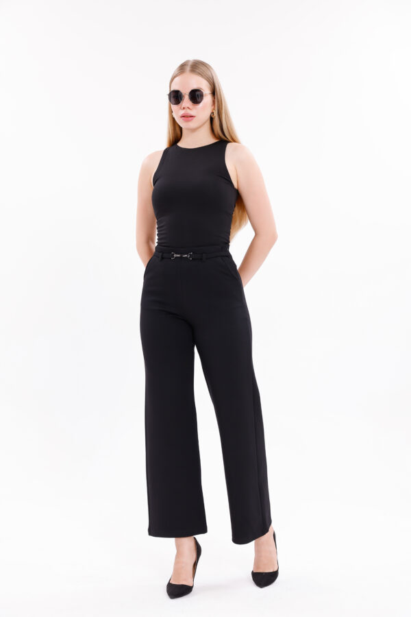 P-200 Lycra Fabric Trousers, Wide Straight Fit