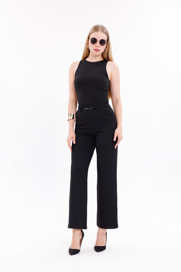 P-200 Lycra Fabric Trousers, Wide Straight Fit