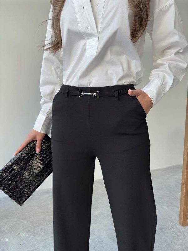 P-200 Lycra Fabric Trousers, Wide Straight Fit