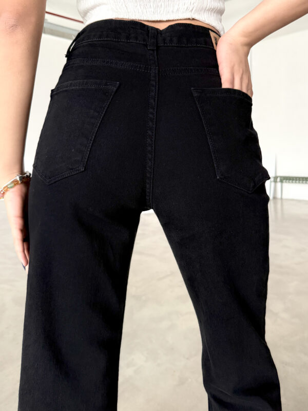 M-43 BLACK High-Waist Flared Jeans