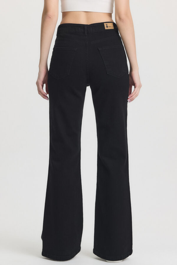 M-43 BLACK High-Waist Flared Jeans
