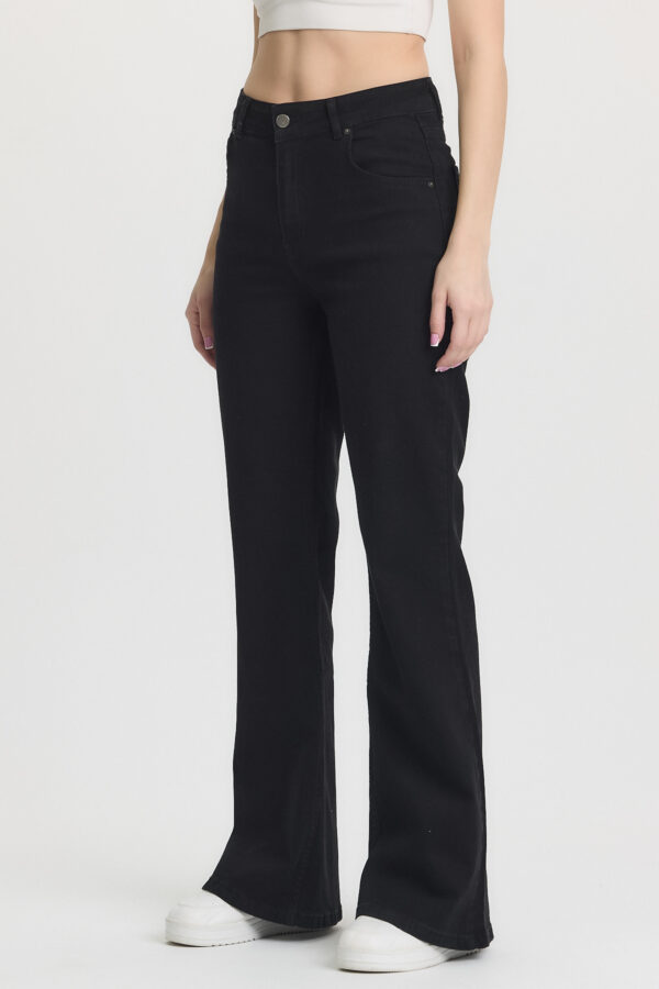 M-43 BLACK High-Waist Flared Jeans