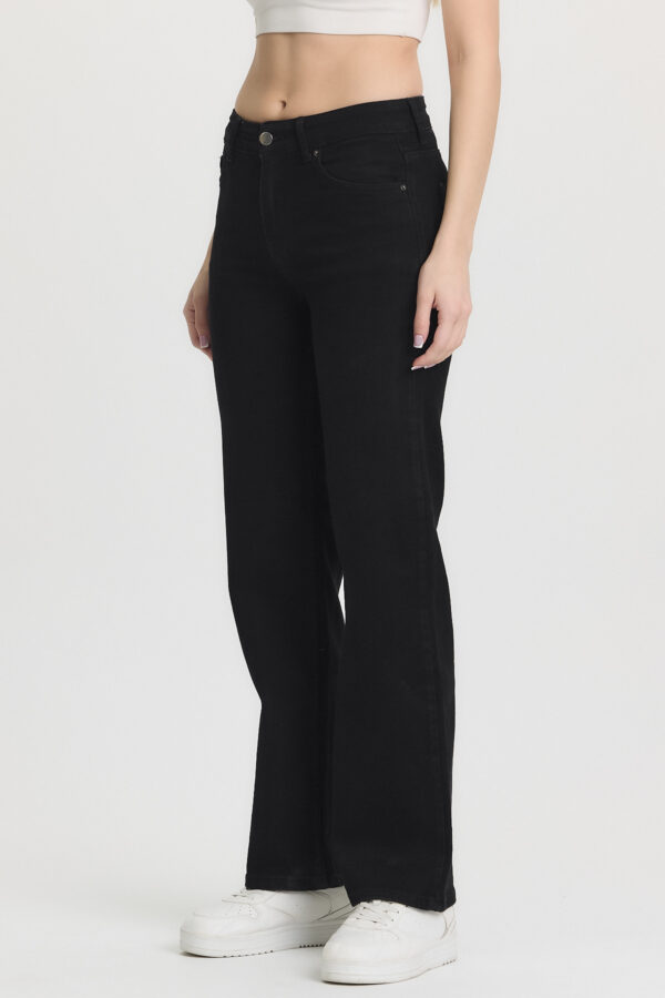 M-53 Black Classic Straight Wide-Leg Jeans