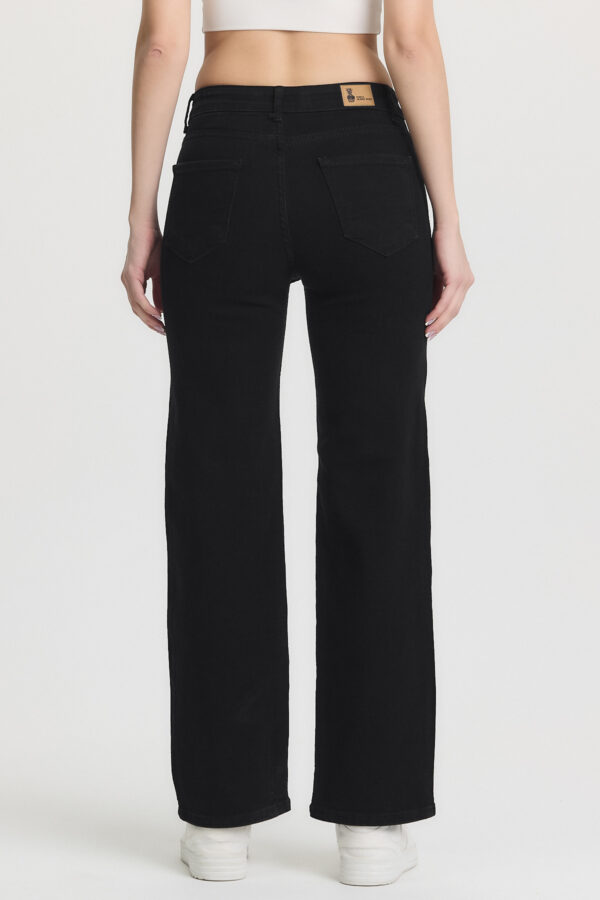 M-53 Black Classic Straight Wide-Leg Jeans