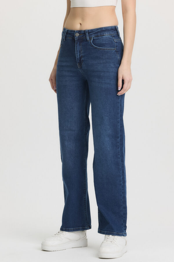 M-53 Dark Blue Classic Straight Wide-Leg Jeans