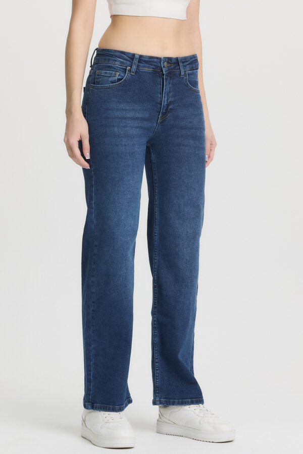 M-53 Dark Blue Classic Straight Wide-Leg Jeans