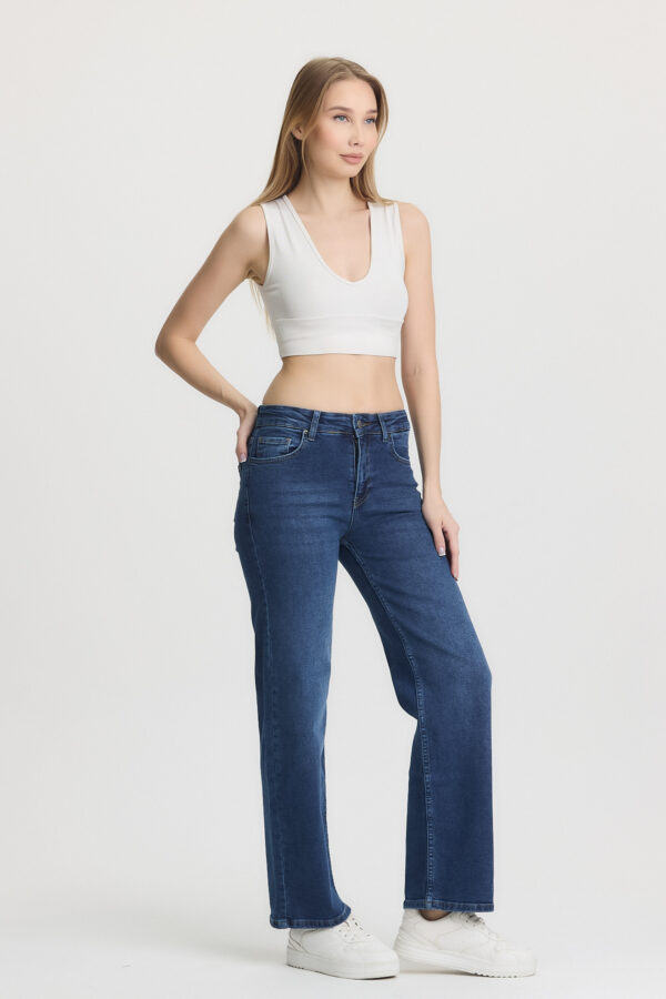 M-53 Dark Blue Classic Straight Wide-Leg Jeans