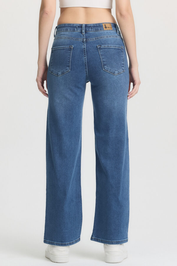 M-53 Blue Classic Straight Wide-Leg Jeans