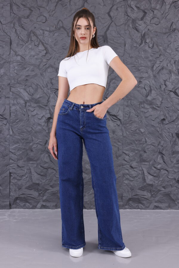 M-52 Stretch High-Waisted Wide-Leg Jean