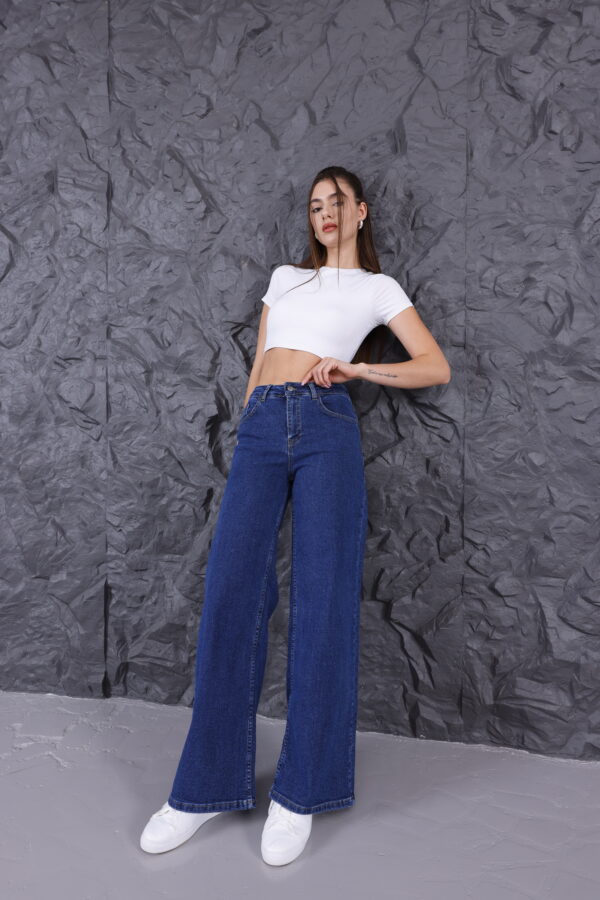 M-52 Stretch High-Waisted Wide-Leg Jean