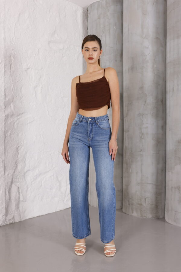 M-48 BLUE Regular Fit Straight Leg Jeans