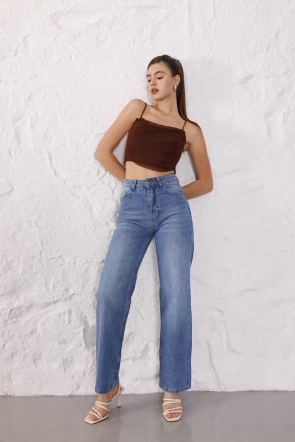 M-48 BLUE Regular Fit Straight Leg Jeans