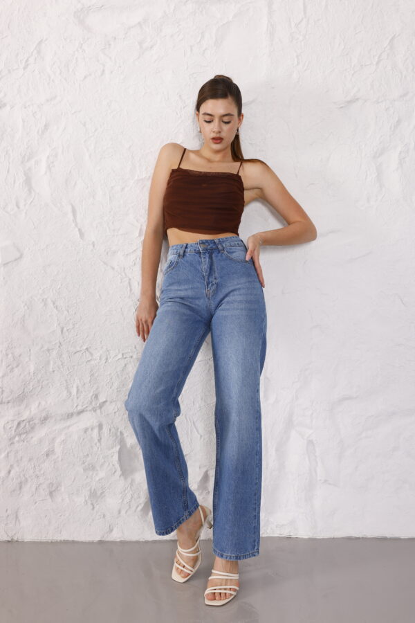 M-48 BLUE Regular Fit Straight Leg Jeans