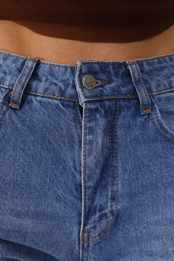 M-48 BLUE Regular Fit Straight Leg Jeans