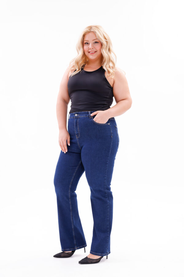 Plus Size- Women's Premium Turkish Denim, Plus Size Straight Cut with Lycra
