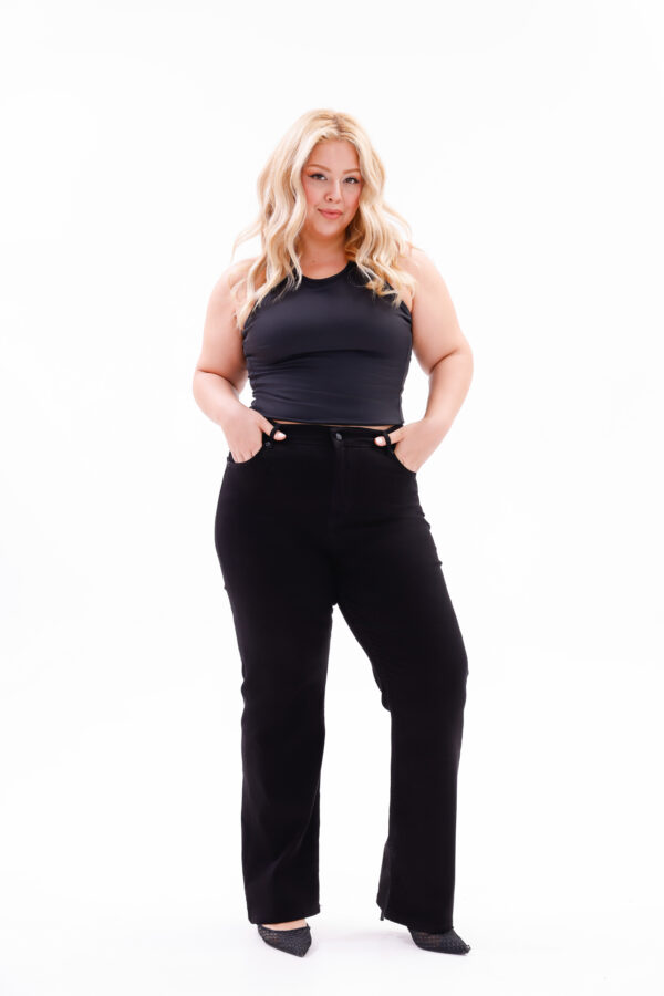 Plus Size- Women's Premium Turkish Denim, Plus Size Straight Cut with Lycra