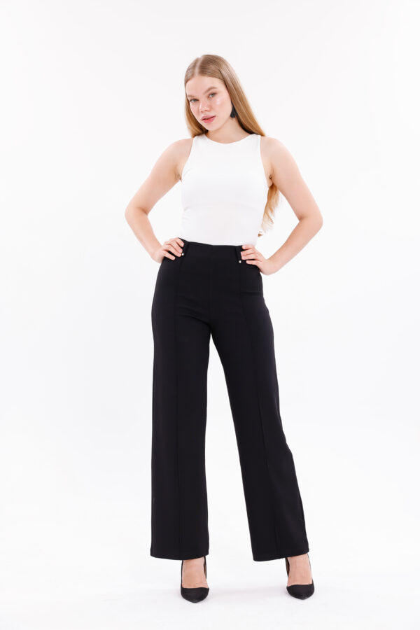 P-249 High Waisted Wide Leg Dress Pants Straight Trousers