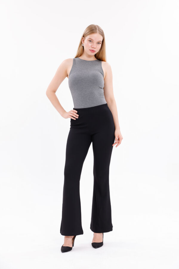 P-2029 High Waisted Crossover Flare Legging