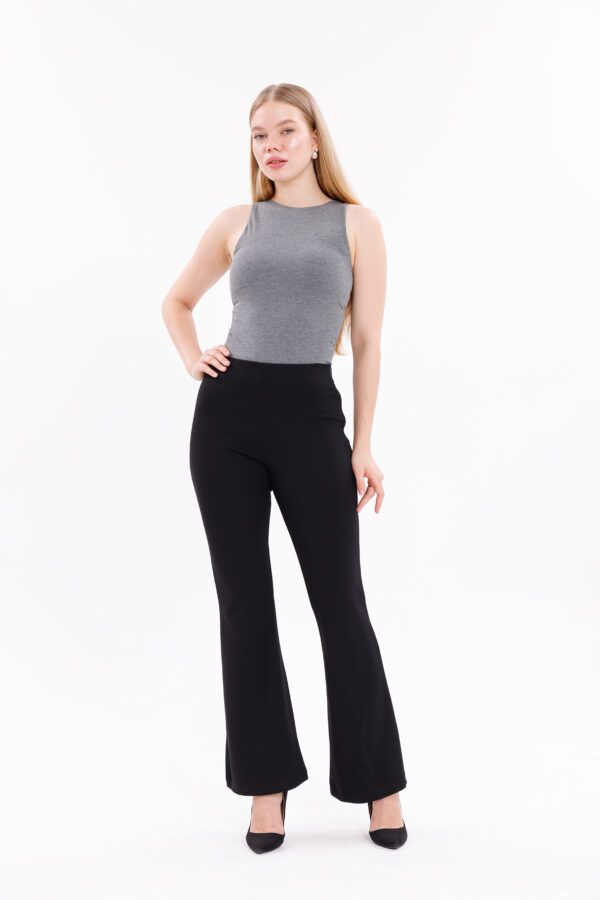 P-2029 High Waisted Crossover Flare Legging