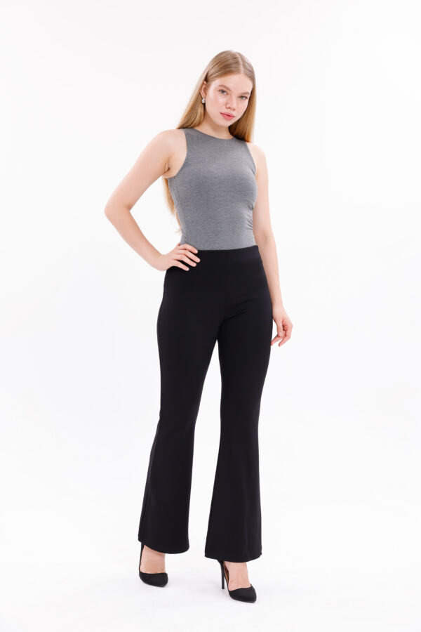 P-2029 High Waisted Crossover Flare Legging