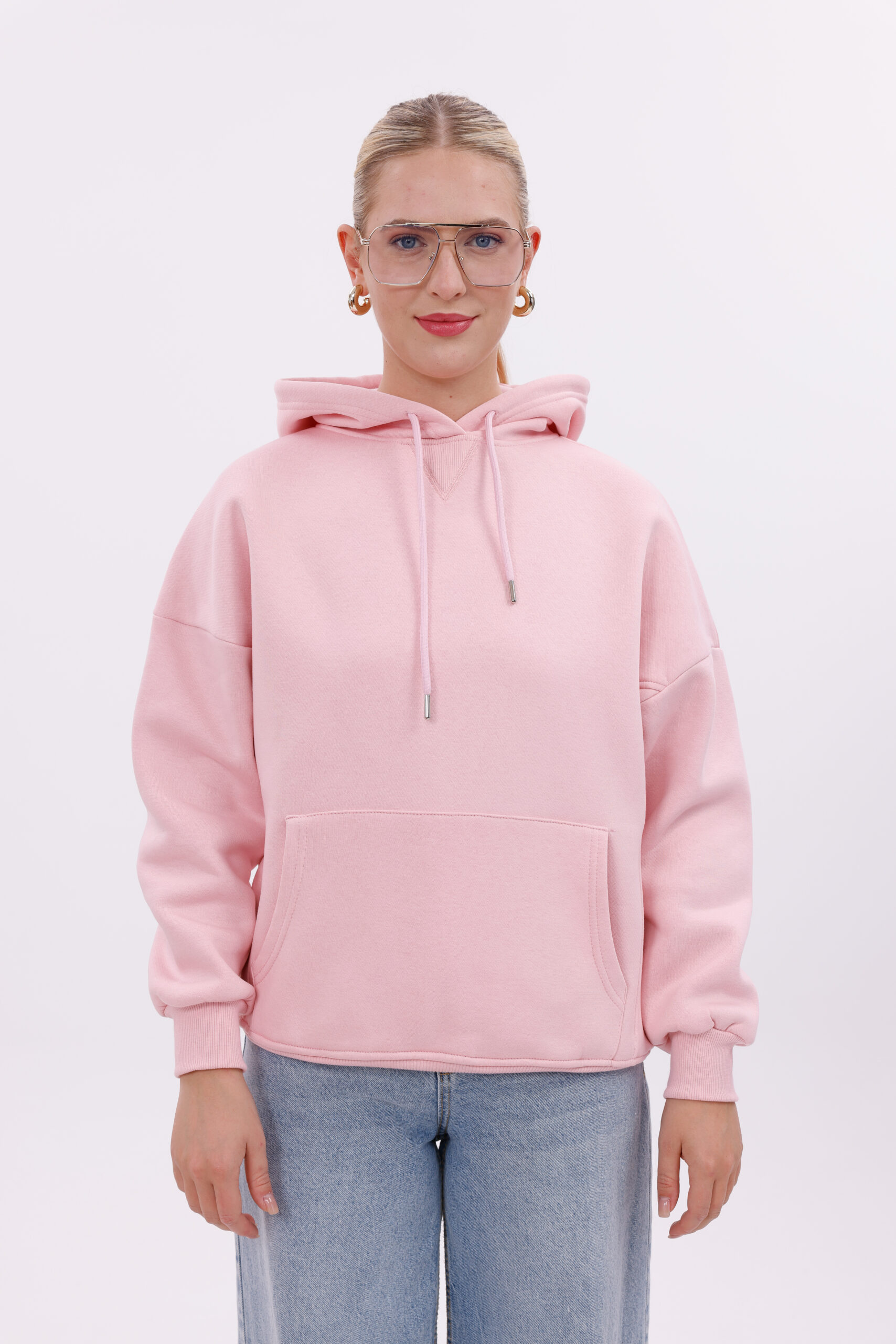 (PINK) Pullover Hoodie