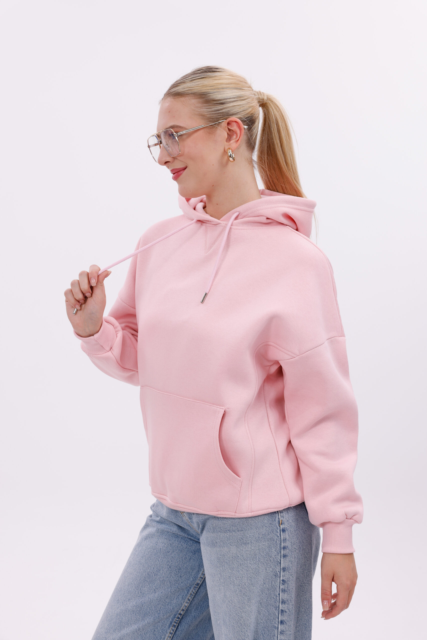 (PINK) Pullover Hoodie