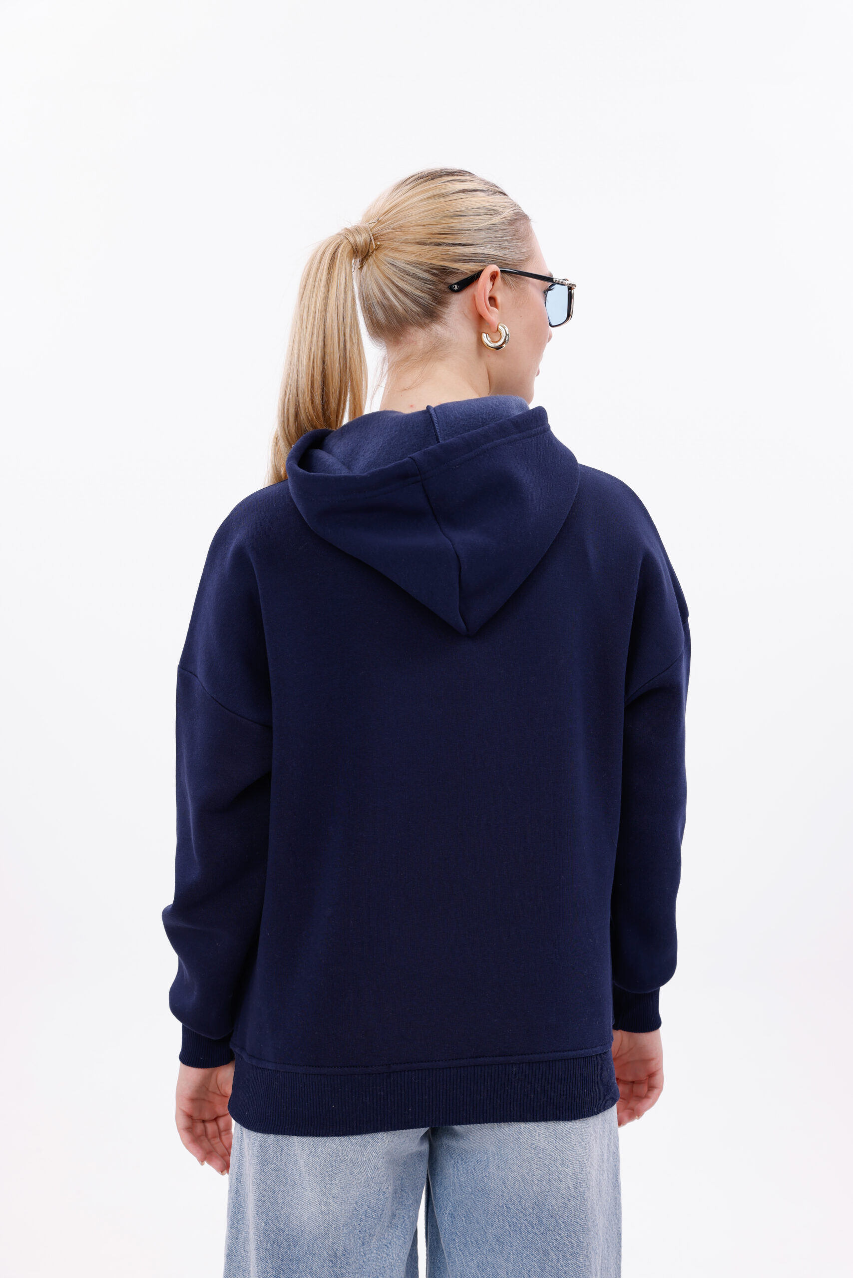 (DARK BLUE) Pullover Hoodie