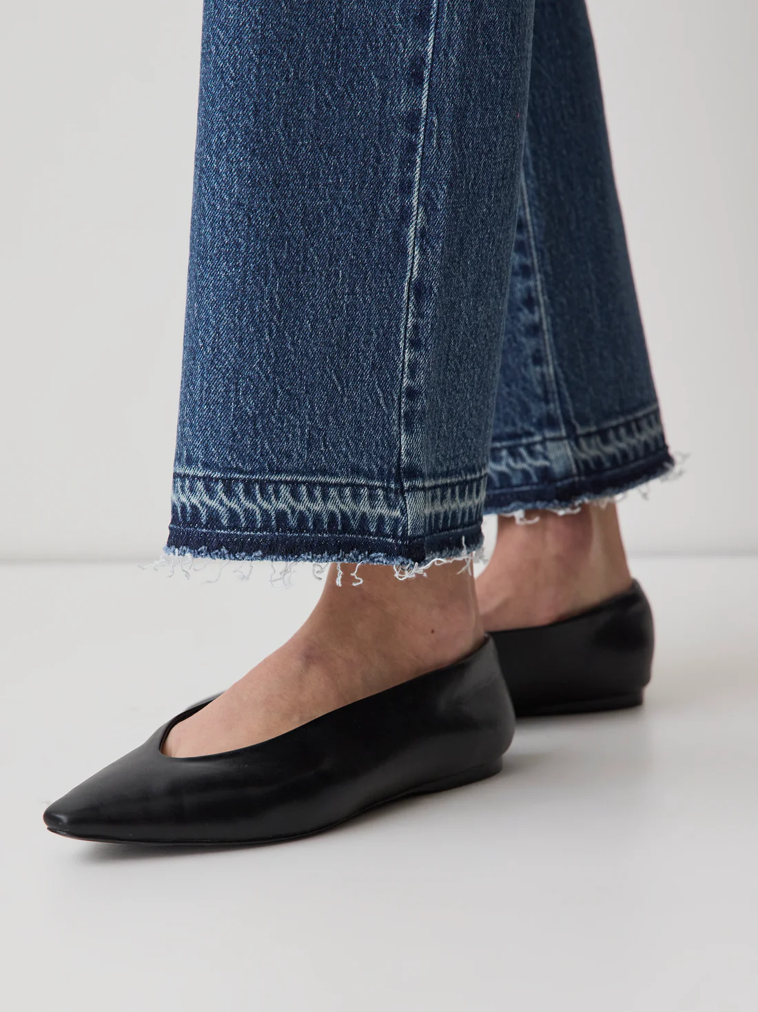 Women's Cropped Bootcut High Rise Stretch Denim Jeans