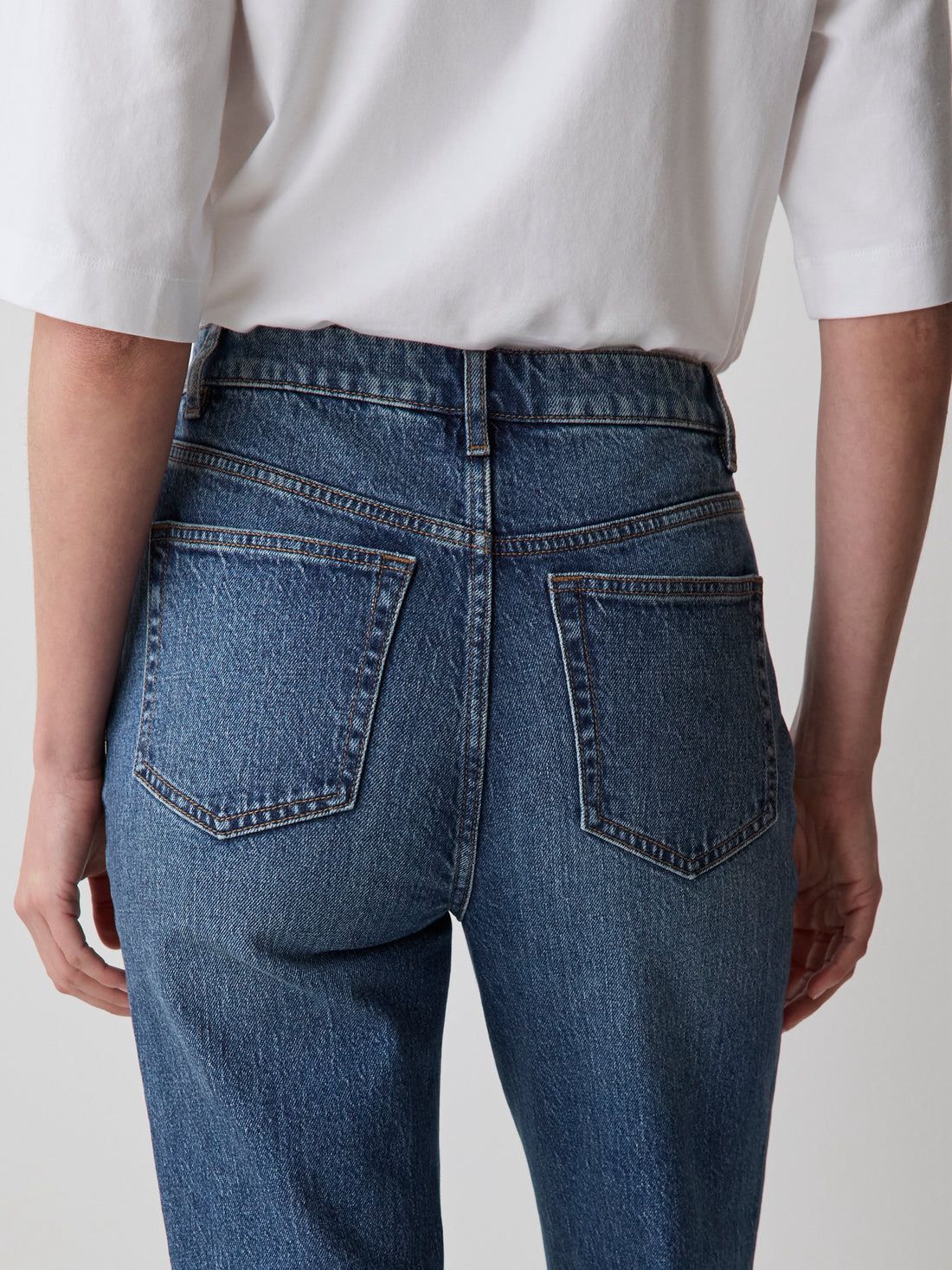 Women's Cropped Bootcut High Rise Stretch Denim Jeans
